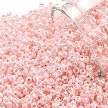 TOHO Round Seed Beads, Japanese Seed Beads, (126) Opaque Luster Baby Pink, 11/0, 2.2mm, Hole: 0.8mm, about 5555pcs/50g