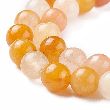Chapelets de perle en jade de topaze naturelle(G-K153-B22-6mm)-3