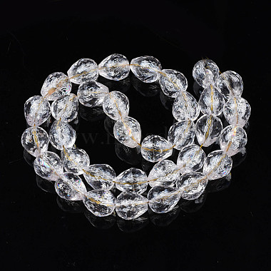 Transparent Crackle Glass Beads Strands(GLAA-N051-04)-2