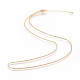 Long-Lasting Plated Brass Box Chain Necklaces(X-NJEW-K112-03G-NF)-1