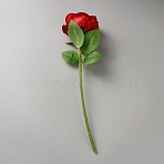 Silk Cloth & Flocking Artificial Rose, for Home Decorative, Red, 287x90x45mm(DIY-WH0899-463)