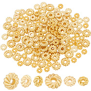 Elite 150Pcs 3 Styles Rack Plating Zinc Alloy Spacer Beads, Long-Lasting Plated, Disc, Real 18K Gold Plated, 6~8x1.3~2.5mm, Hole: 1.5~2mm, 50pcs/style(FIND-PH0018-81)