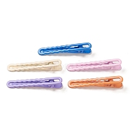 Spray Painted Iron Alligator Hair Clips for Girls, Mixed Color, 60x11x12mm(PHAR-P007-04)