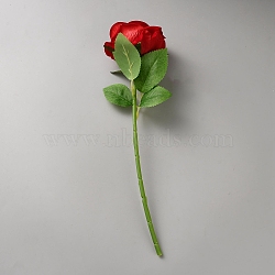 Silk Cloth & Flocking Artificial Rose, for Home Decorative, Red, 287x90x45mm(DIY-WH0899-463)