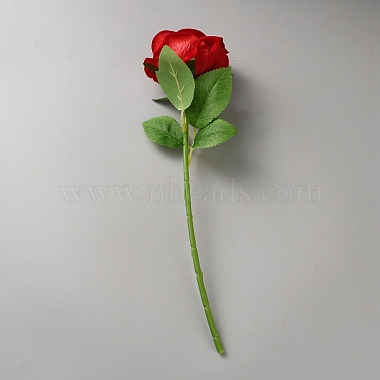 Silk Cloth & Flocking Artificial Rose(DIY-WH0899-463)-1