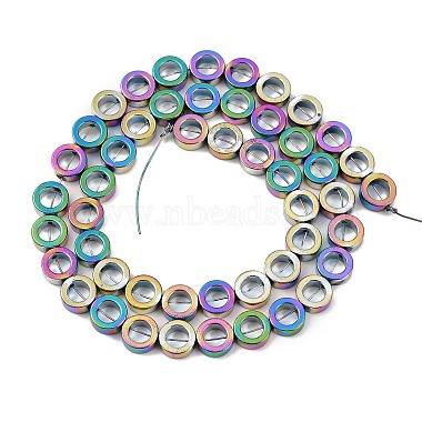 Baking Painting Synthetic Non-magnetic Hematite Beads Strands(G-A234-H03-01A)-2