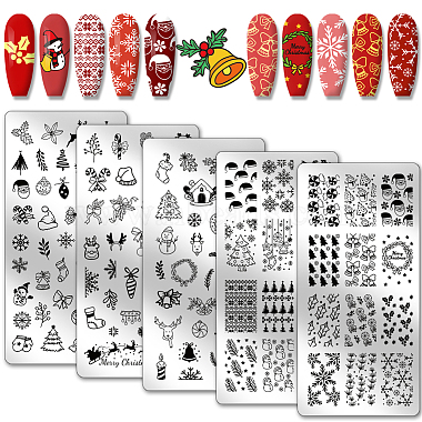 Stainless Steel DIY Nail Art Templates(MRMJ-WH0098-006)-1