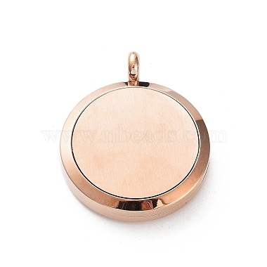 Ion Plating(IP) 316 Surgical Stainless Steel Diffuser Locket Pendants(STAS-H342-06RG)-3