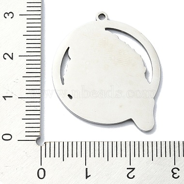 Non-Tarnish 201 Stainless Steel Pendants(STAS-R118-13P)-3