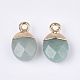 Electroplate Natural Green Aventurine Charms(G-S344-09J)-2
