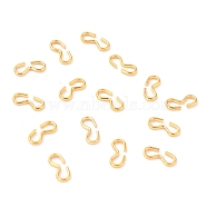 304 Stainless Steel Quick Link Connectors, Chain Findings, Number 3 Shaped Clasps, Golden, 10x4.5x1mm(X-STAS-I101-64G)