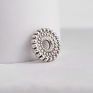 Tibetan Style Flat Round Zinc Alloy Spacer Beads, Antique Silver, 9x2mm, Hole: 2.2mm(X-TIBEB-M028-21AS)