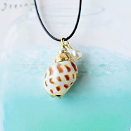 Natural Conch and Shell Pendant Necklace (YJ0466-19)