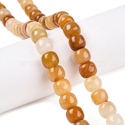 Natural Topaz Jade Beads Strands, Barrel, 10~10.5x9~9.5mm, Hole: 1.2mm, about 41~43pcs/strand, 14.37~16''(36.5~40cm)(G-T138-137)