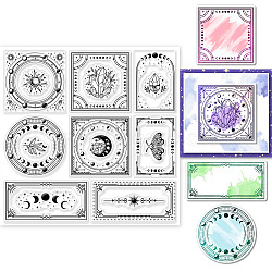 PVC Plastic Stamps, for DIY Scrapbooking, Photo Album Decorative, Cards Making, Stamp Sheets, Film Frame, Mixed Shapes, 15x15cm(DIY-WH0372-0040)