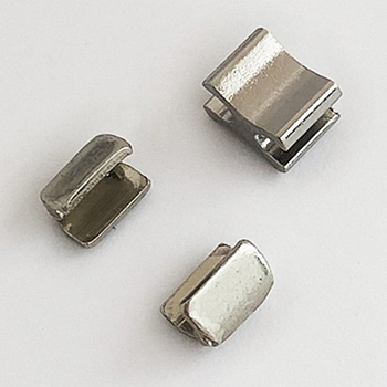 Brass Zipper Top Stops, Replacement Zipper Accessories, Platinum, 8x5x5mm, Inner Diameter: 2.5mm, 6x5x4.5mm, In Diameter: 2.5mm, 2pcs, 3pcs/set
