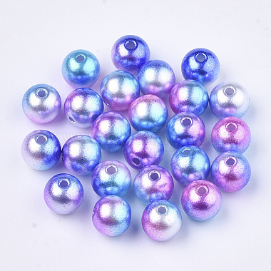10mm MediumOrchid Round Plastic Beads