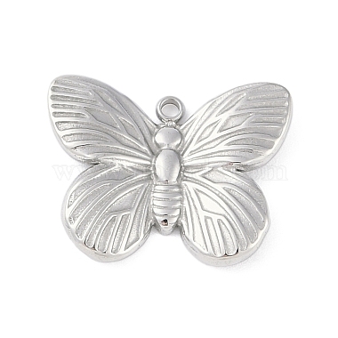 Stainless Steel Color Butterfly 304 Stainless Steel Pendants