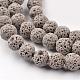 Synthetic Lava Rock Round Beads Strands(G-I124-10mm-13)-1