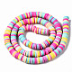 Handmade Polymer Clay Beads Strands(CLAY-R089-6mm-137)-3