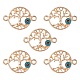 Alloy Connector Charms with Steel Blue Enamel(FIND-YW0003-54)-1