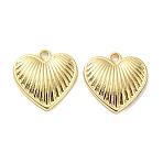 Alloy Pendants, Lead Free & Cadmium Free, Heart, Golden, 15x15x2.5mm, Hole: 1.5mm(X-FIND-G061-08G)