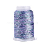 5 Rolls 9-Ply Braided Nylon Strings with Metallic Thread, Medium Orchid, 0.5mm, about 98.43 Yards(90m)/Roll(OCOR-Q062-01A)
