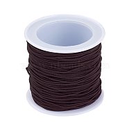 Elastic Cord, Coconut Brown, 1mm, about 22.96 yards(21m)/roll(X-RB1.0mm-19)