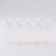Plastic Refillable Bottles, with Screw Lids, Clear, 10.4x3.6cm, Capacity: 70ml(2.36 fl. oz)(AJEW-XCP0001-16)