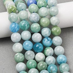 Natural Quartz Beads Strands, Smooth Round, Mixed Color, 10~11.5mm, Hole: 1mm, about 36~40pcs/strand, 14.76''(37.5cm)~15.75''(40cm)(GG-CBAA8F4-A01-10mm)
