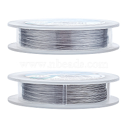 Tiger Tail Wire, Stainless Steel Wire, Stainless Steel Color, 0.5mm, about 49.21 Feet(15m)/roll(TWIR-BC0001-07A)