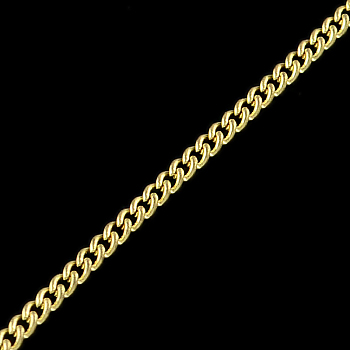 Unwelded Iron Curb Chains, with Spool, Light Gold, 2.7x2x0.6mm, about 328.08 Feet(100m)/roll