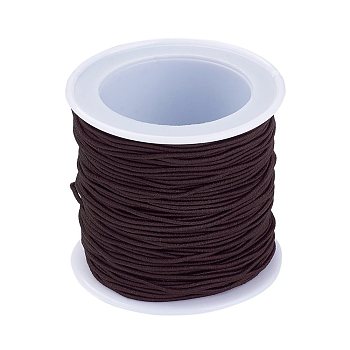 Elastic Cord, Coconut Brown, 1mm, about 22.96 yards(21m)/roll