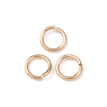 1/20 14K Gold Filled Open Jump Rings, Yellow Gold Filled Saw Cut Round, Real 14K Gold Filled, 21 Gauge, 5x0.76mm, Inner Diameter: 3.5mm