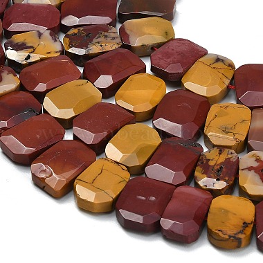 rhodonite naturelles brins de perles(G-C285-A06-01)-3