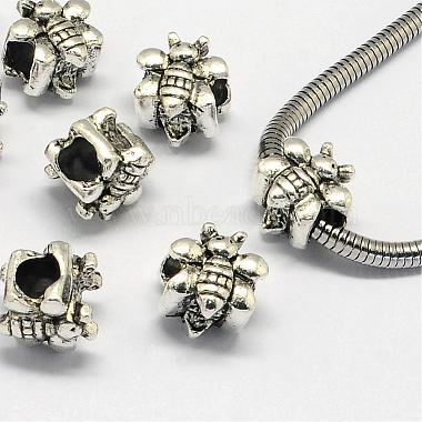 12mm Bees Alloy Beads