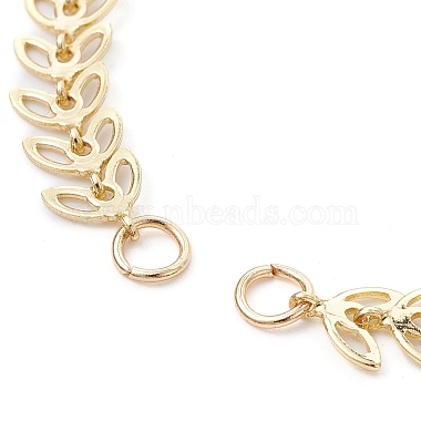 Brass Handmade Cobs Chain Link Bracelet Making(AJEW-TA00007)-2