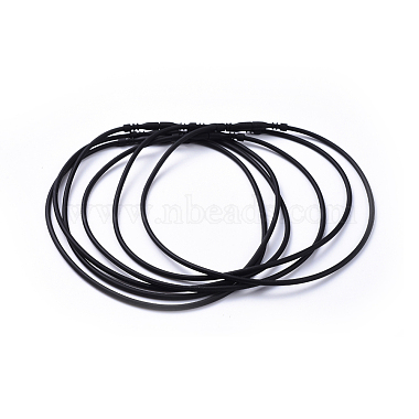 Rubber Cord Necklace Making(RCOR-440L-6)-2