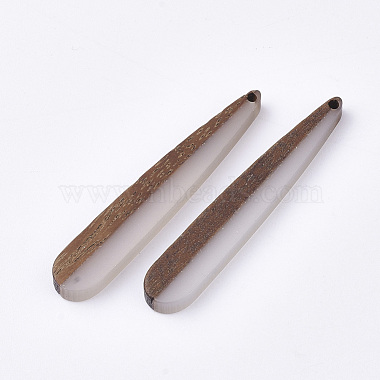 Colgantes de resina y madera de nogal(X-RESI-T035-01)-2