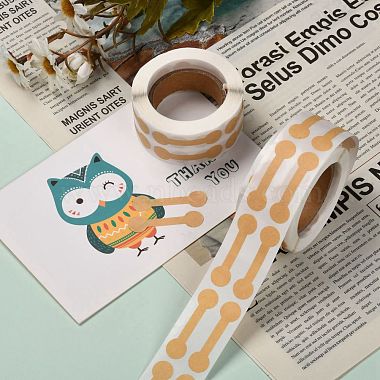 Self-Adhesive Kraft Paper Gift Tag Stickers(DIY-G021-02)-5