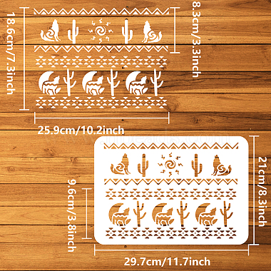 Plastic Drawing Painting Stencils Templates(DIY-WH0396-432)-2