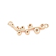 Brass Pave Clear Cubic Zirconia Connector Charms(ZIRC-K088-09KCG)-2