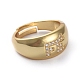 Adjustable Brass Micro Pave Cubic Zirconia Finger Rings(RJEW-G096-17G)-2