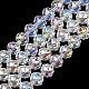 Transparent Electroplate Glass Beads Strands(EGLA-N002-34C-B01)-1