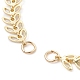 Brass Handmade Cobs Chain Link Bracelet Making(AJEW-TA00007)-2