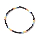 Glass Seed Beaded Stretch Bracelet for Women(BJEW-JB08616)-1