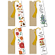 1 Set Mushroom & Flower Pattern Acrylic Bookmarks(DIY-GL0004-42B)-1