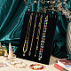 1Pc Velvet Covered Wood Jewelry Necklace Display Planks(NDIS-HY0001-01)-6