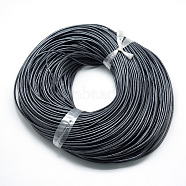 Spray Painted Cowhide Leather Cords, Dark Slate Gray, 2.0mm, about 100yards/bundle(300 feet/bundle)(WL-R001-2.0mm-38)