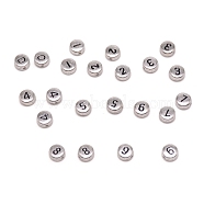 Plastic Beads, Flat Round, Flat Round, 7x4mm, Hole: 1.5mm(KY-WH0096-38)